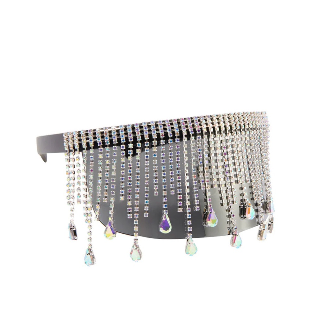 DIAMONDS ARE FOREVER VISOR SUNGLASSES - O/S - Picture 3 of 3